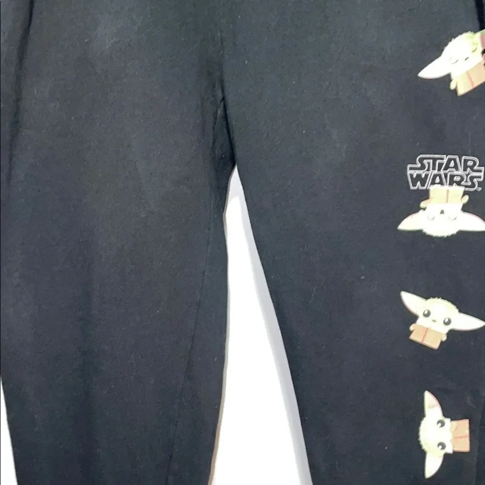 Star Wars Black and Green Joggers with Elastic Waistband
